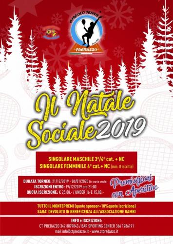 2019 - TORNEO SOCIALE - IL NATALE SOCIALE