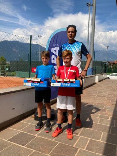 Finale Under 10 torneo Mapa a Postal BZEnrico Balliana vince su Filippi Valerio del TC Bolzano6-3 4-6 3-10